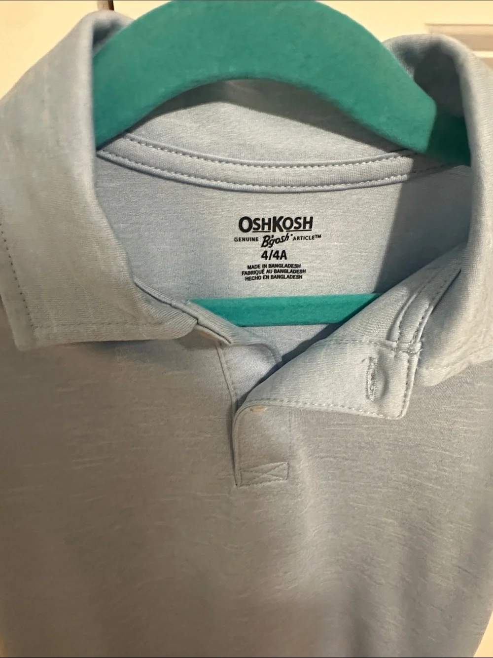 OshKosh B'gosh Pale Blue Polo Shirt